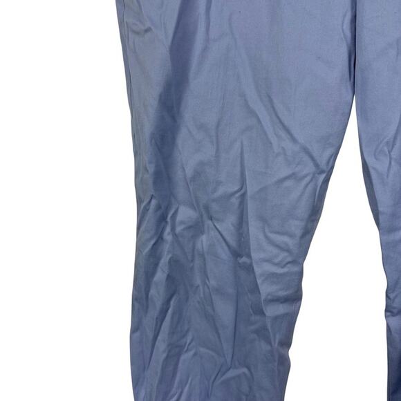 Talbots The Perfect Crop Curvy Womens Blue Khaki Chinos Flat Front Pants sz 14 - Picture 6 of 16